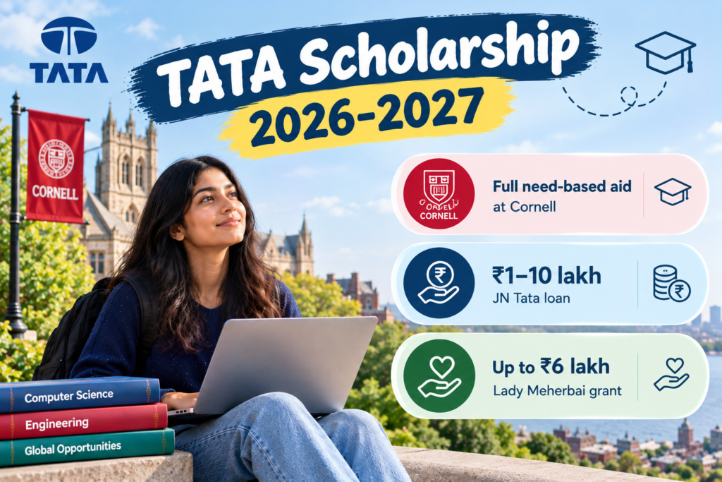 Tata Scholarship 2026-27: Eligibility, Amount, Deadlines & How to Apply