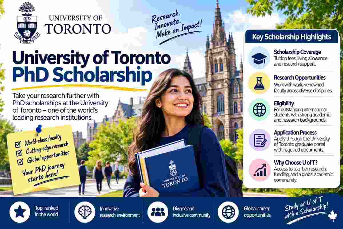 University of Toronto PhD scholarship